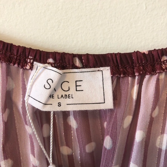 Sage the Label Polka Dot Wrap Dress- NWT! - Picture 11 of 16